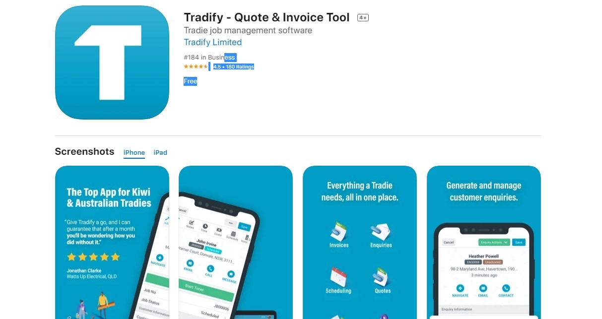 Tradify Top 10 must-have Tradie Apps - Frontier blog
